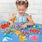 12 Packs Summer Sea Animals Poking Craft Kit - Creative Foam DIY Ocean Poke Fabric Art for Kids Make Your Own Card Party Favor Decoration Gift School Classroom Rewards Activity Supplies